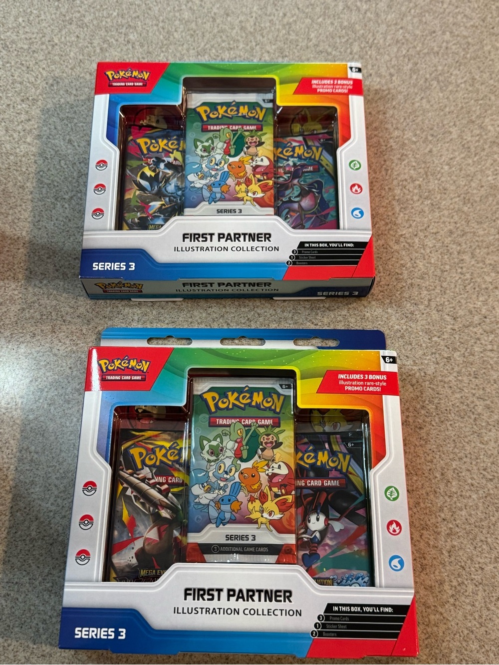 Pokemon First Partner Illustration Collection Series 3 - 2 Boxes